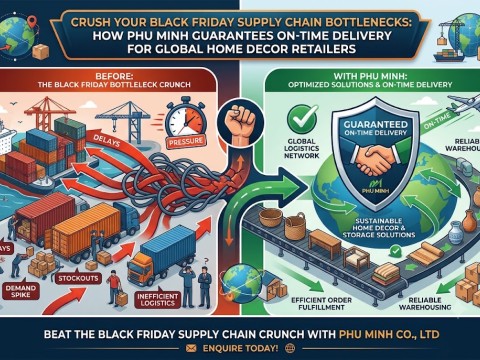 Crush Your Black Friday Supply Chain Bottlenecks: How Phu Minh Guarantees On-Time Delivery for Global Home Decor Retailers